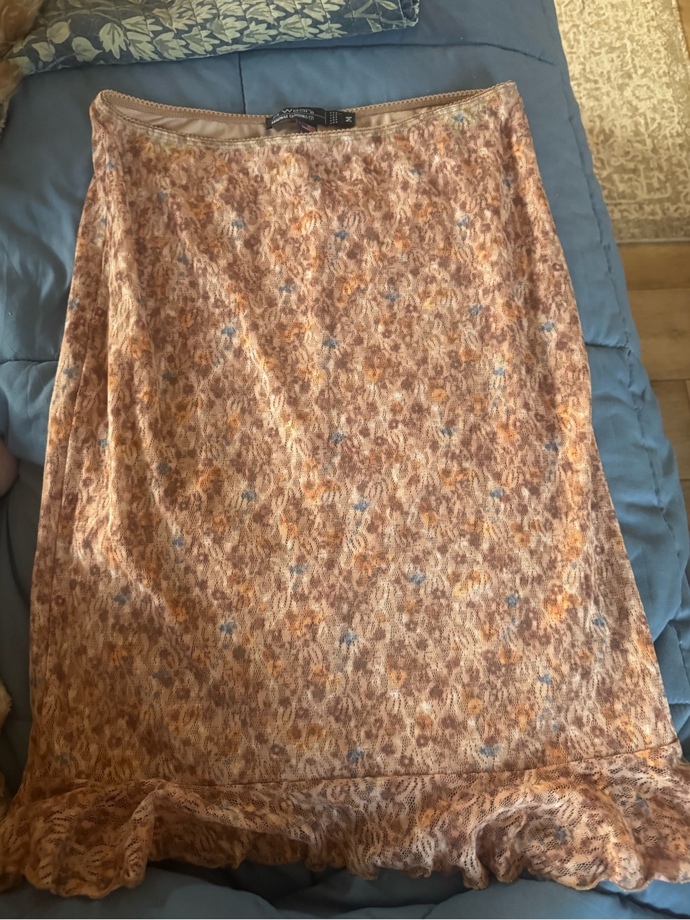 Authentic vintage late 90s / early Y2K R Wear Rampage Clothing Co. midi skirt
